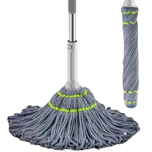 Twist Mop - Round Cleaning Mop  Folding Mop - Twist And Squeeze Mop - Microfiber Cleaning Mop - Self-wringing Twist Mops For Floor Cleaning