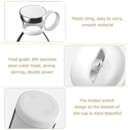 PORTABLE JUICER, USB GRINDER MIXER, ELECTRIC USB JUICER MINI BOTTLE SHAPE Maker Portable Blender, Multi functional Personal Size Blender with USB Rechargeable, Mini Smoothie Blender , Hand Blender for Home Office Gym Travel