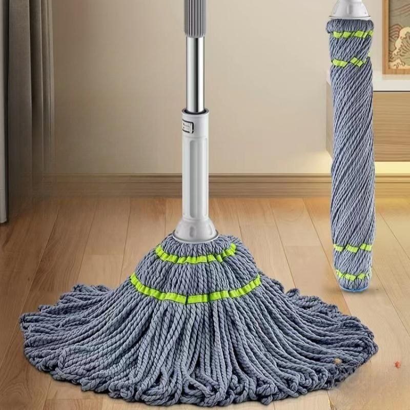 Twist Mop - Round Cleaning Mop  Folding Mop - Twist And Squeeze Mop - Microfiber Cleaning Mop - Self-wringing Twist Mops For Floor Cleaning