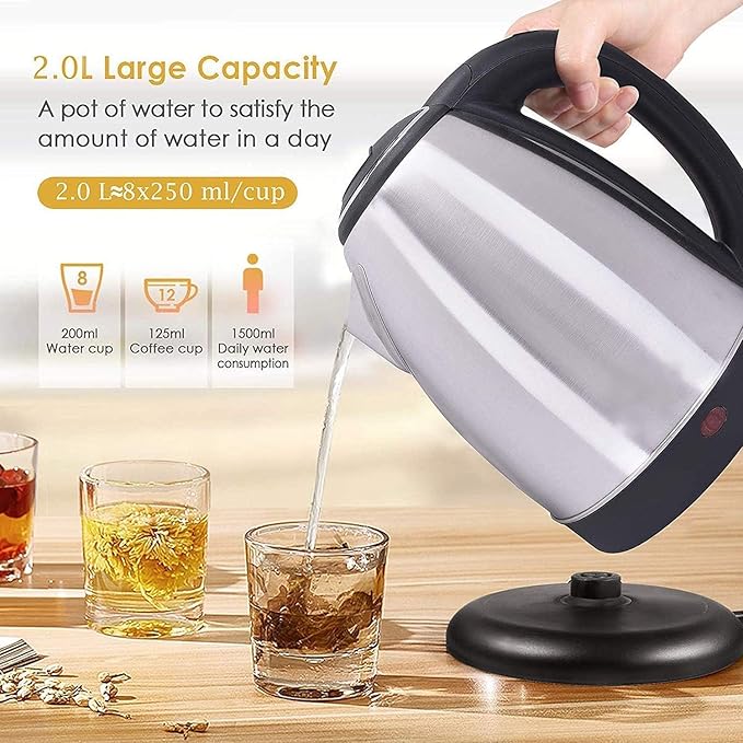 Scarlet Electric Kettle 2.0 Litre Design For Hot Water, Tea,Coffee,Milk, Rice and Other Multipurpose Cooking Foods Kettle